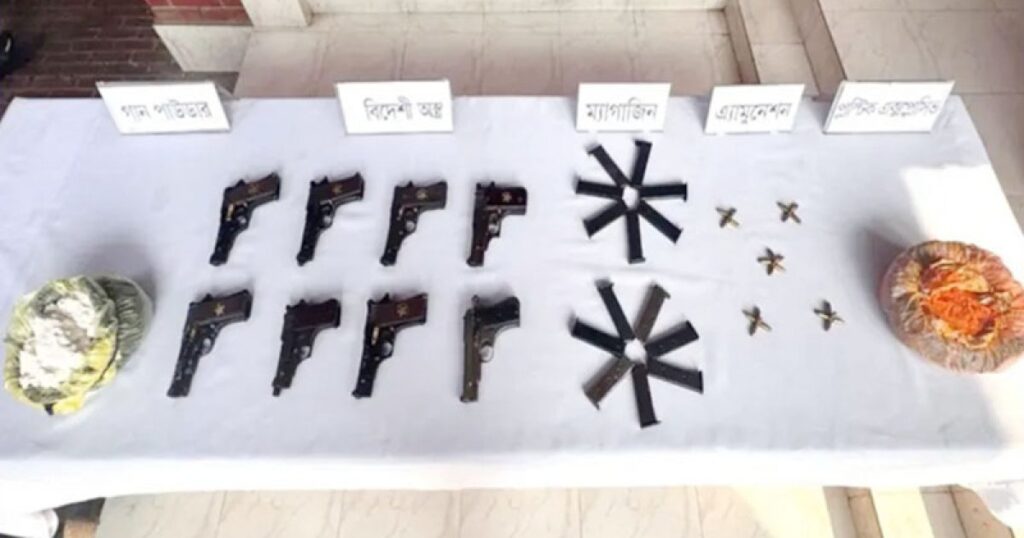 নির্বাচন সামনে রেখে আসছে অস্ত্র, নেপথ্যে প্রতিবেশী দুই দেশ